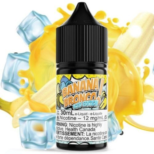 Banana Bronco Iced Salt by Maverick E-Liquid 30ml / 12mg Vapexcape Vape and Bong Shop Regina Saskatchewan