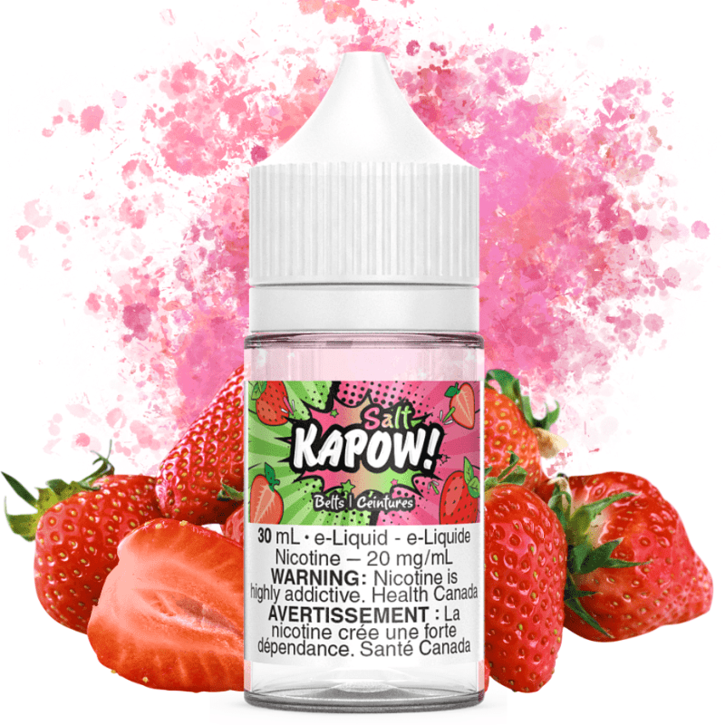 Belts Salt By Kapow E-Liquid 12mg Vapexcape Vape and Bong Shop Regina Saskatchewan