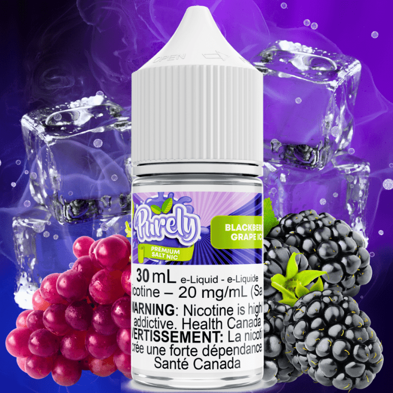 blackberry grape ice salt nic by purely e liquid vapexcape vape and bong shop regina saskatchewan 31255750475839