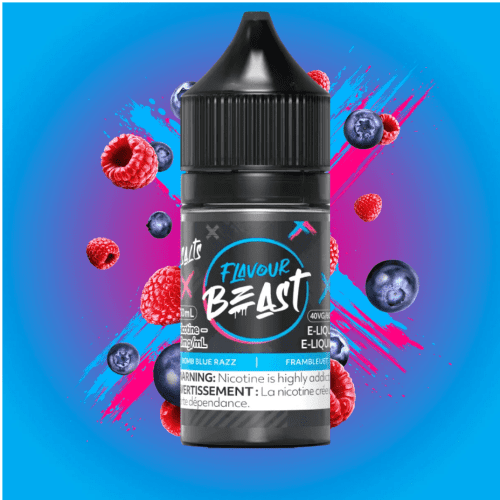 Bomb Blue Razz Salts by Flavour Beast E-Liquid 30ml / 20mg Vapexcape Vape and Bong Shop Regina Saskatchewan