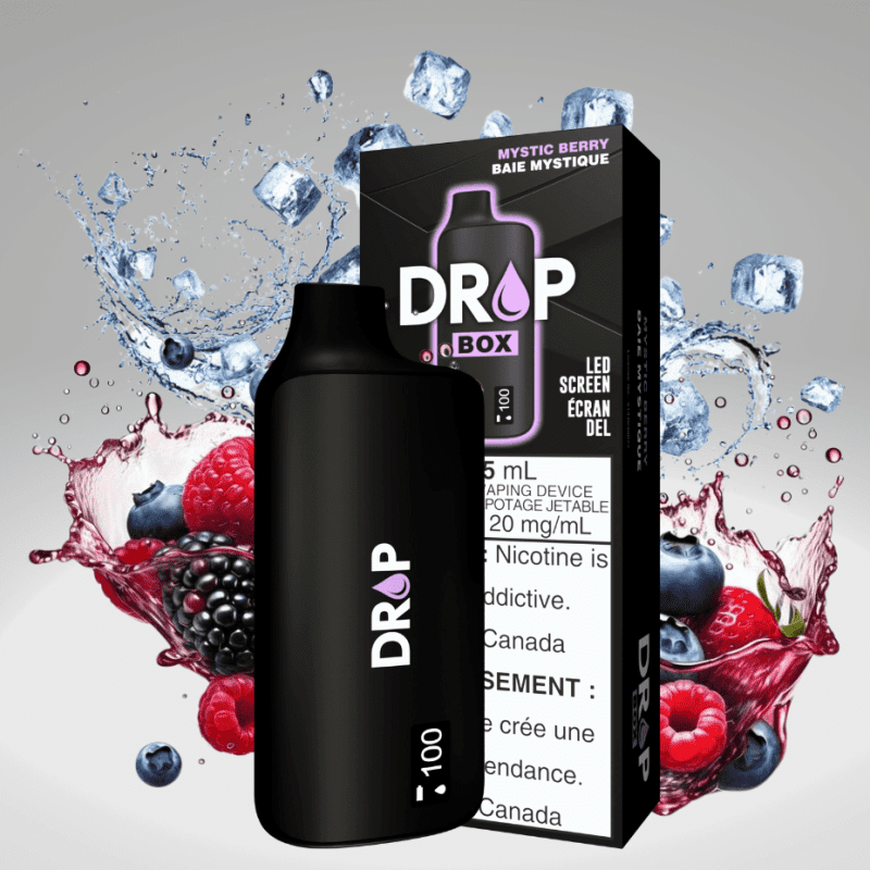 drop box 8500 disposable vape mystic berry 15ml 8500puffs vapexcape vape and bong shop regina saskatchewan 32533205909567