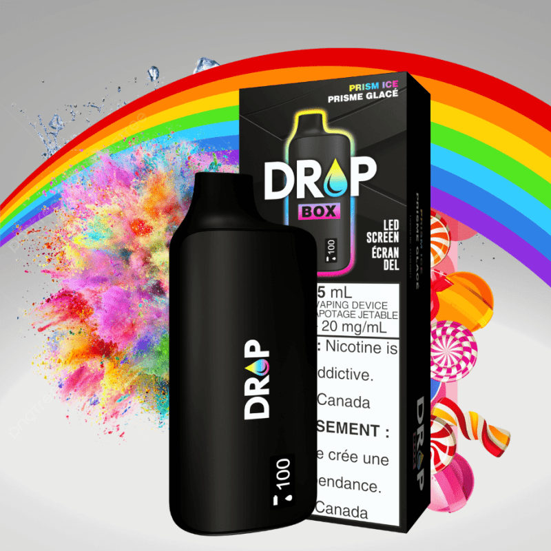 drop box 8500 disposable vape prism ice 15ml 8500puffs vapexcape vape and bong shop regina saskatchewan 32533206401087