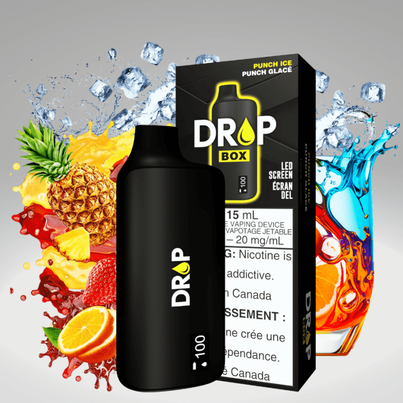 drop box 8500 disposable vape punch ice 15ml 8500puffs vapexcape vape and bong shop regina saskatchewan 32533206532159