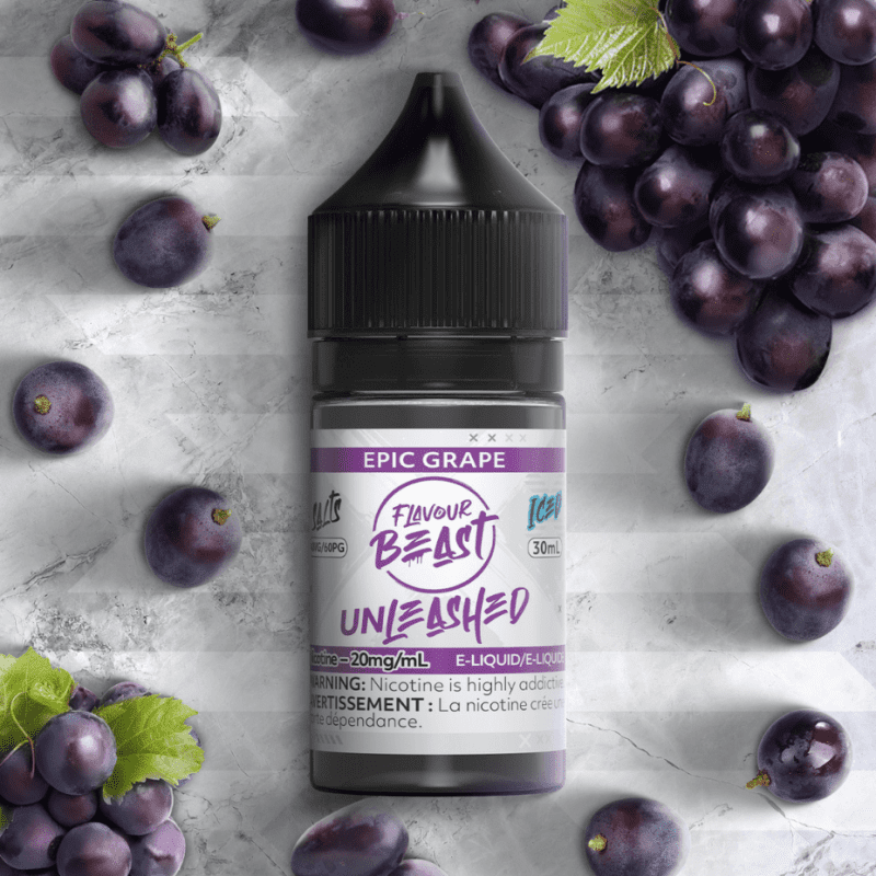 Epic Grape Salts By Flavour Beast Unleashed E-liquid 30ml / 20mg Vapexcape Vape and Bong Shop Regina Saskatchewan