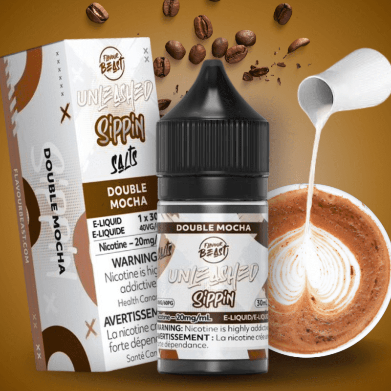 flavor beast unleashed sippin salts double mocha 30ml 20mg vapexcape vape and bong shop regina saskatchewan 32436004061247