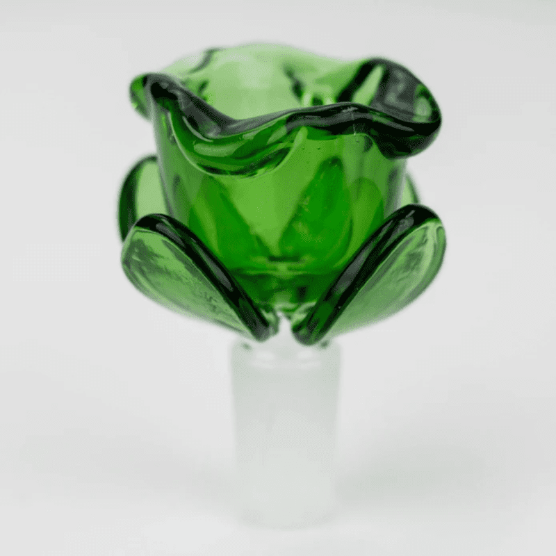 Flower Shape Glass Bowl Green Vapexcape Vape and Bong Shop Regina Saskatchewan