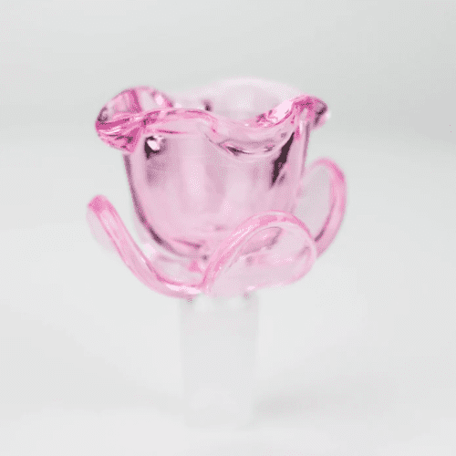 Flower Shape Glass Bowl Pink Vapexcape Vape and Bong Shop Regina Saskatchewan