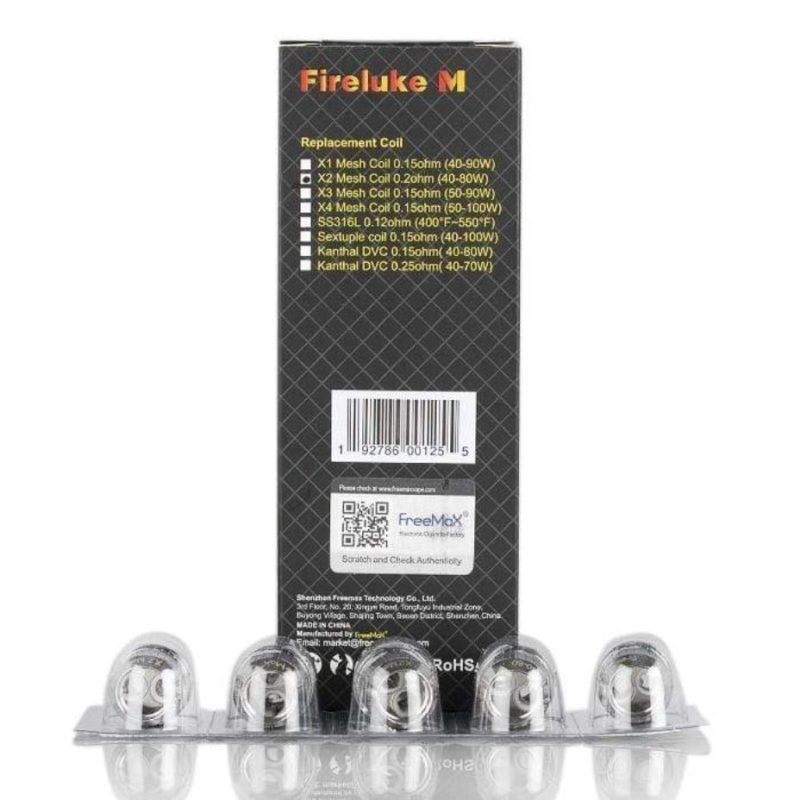 Freemax Fireluke Mesh Coils-5/pkg X1-0.15 Ohm Vapexcape Vape and Bong Shop Regina Saskatchewan