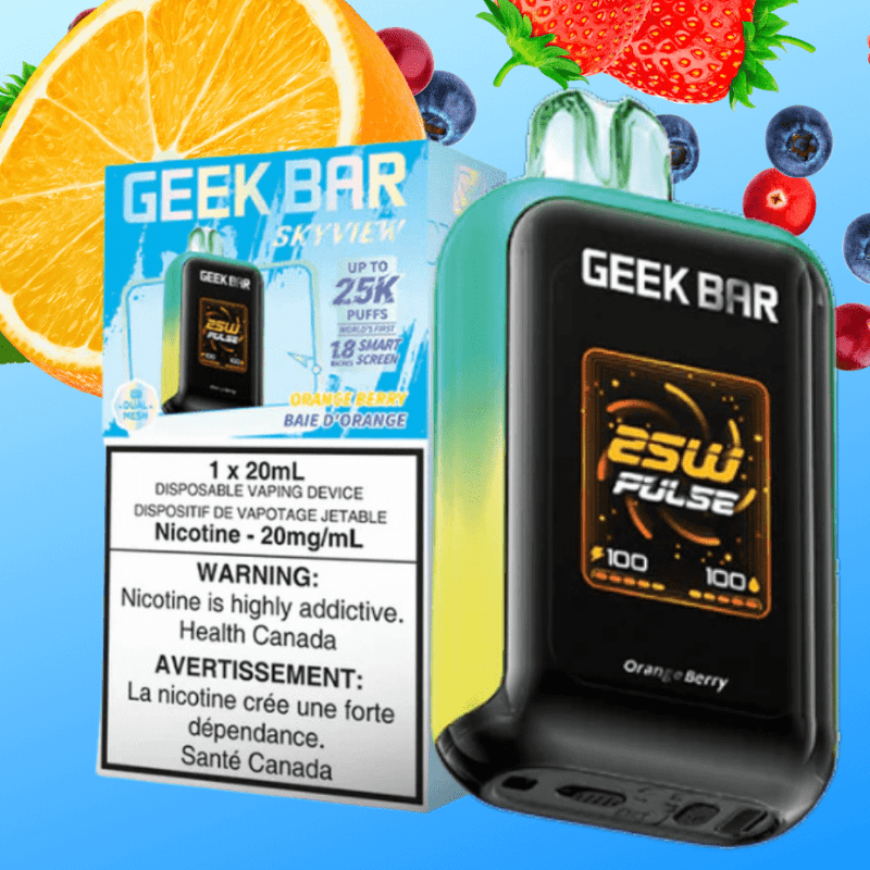 Geek Bar Skyview 25K Disposable Vape - Orange Berry 25000 Puffs / 20mg Vapexcape Vape and Bong Shop Regina Saskatchewan