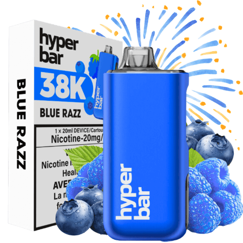 hyper bar be38000 disposable vape blue razz 38000 puffs 20mg vapexcape vape and bong shop regina saskatchewan 32480519815231