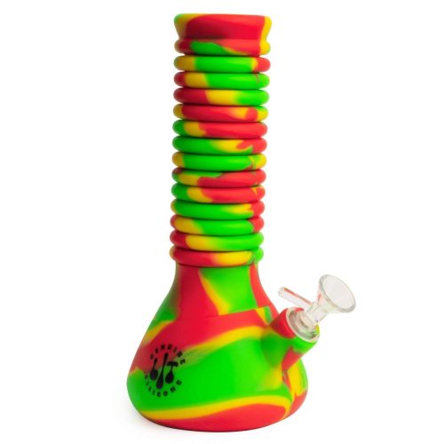 Lit Silicone Extendable Bong-21" 21" / Rasta Vapexcape Vape and Bong Shop Regina Saskatchewan