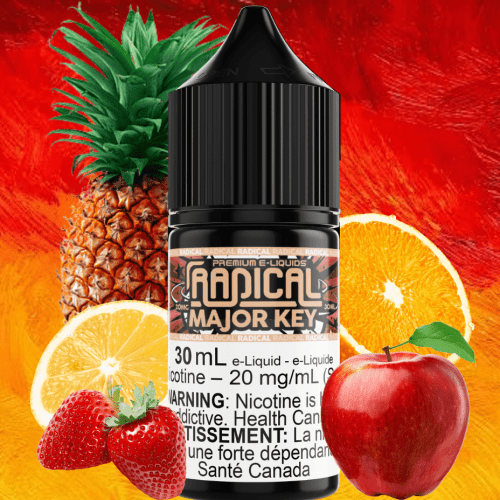 Major Key Salt Nic by Radical E-liquid 30ml / 12mg Vapexcape Vape and Bong Shop Regina Saskatchewan