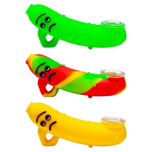 Maze Silicone Hand Pipe-Banana Rasta Vapexcape Vape and Bong Shop Regina Saskatchewan