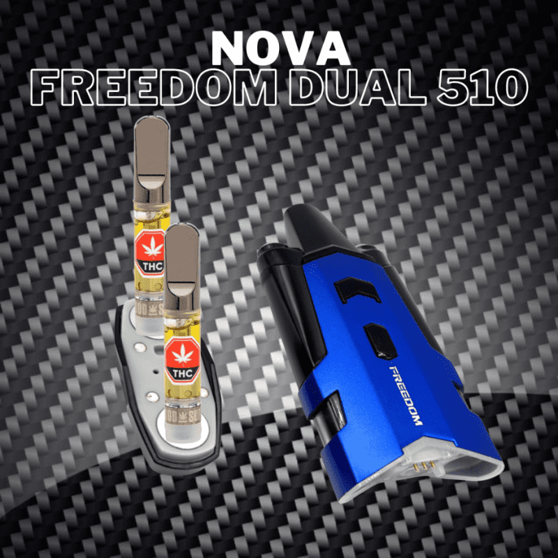 nova freedom dual cart vaporizer blue vapexcape vape and bong shop regina saskatchewan 31255975133247