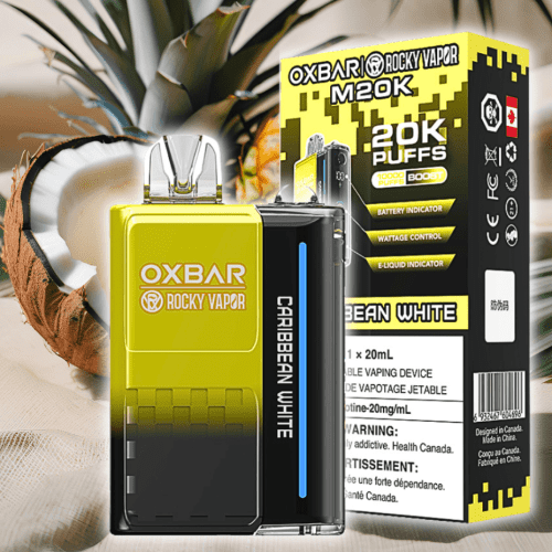 OXBAR M20K Disposable Vape - Caribbean White 20000 Vapexcape Vape and Bong Shop Regina Saskatchewan