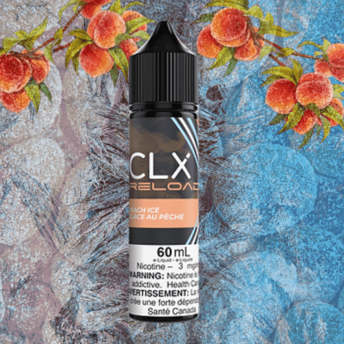 Peach Ice by CLX E-Liquid 60mL / 3mg Vapexcape Vape and Bong Shop Regina Saskatchewan