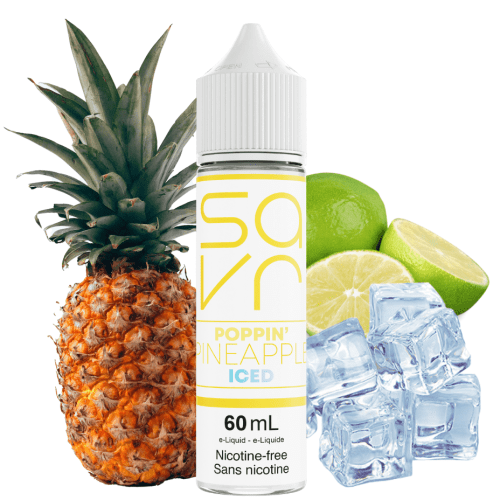 Poppin' Pineapple Ice by Savr E-Liquid 60mL / 3mg Vapexcape Vape and Bong Shop Regina Saskatchewan