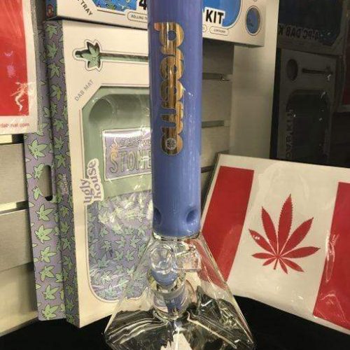 Preemo 16" Pyramid Base Beaker 16" / Milk Blue Vapexcape Vape and Bong Shop Regina Saskatchewan