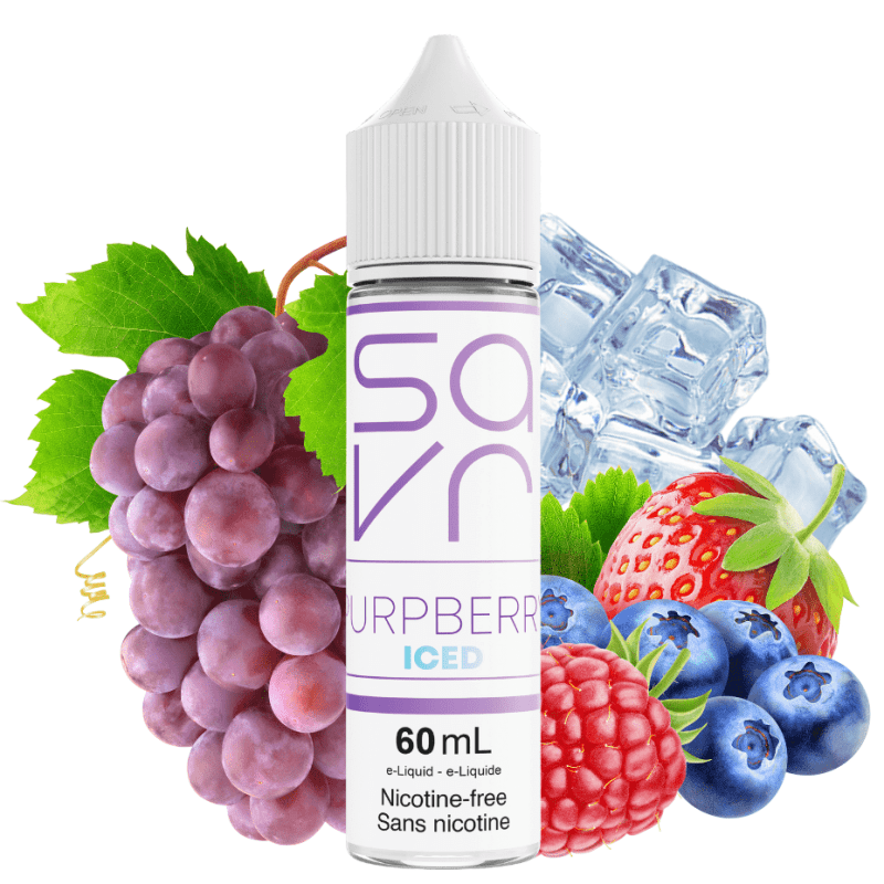 Purpberry Ice by Savr E-Liquid 60mL / 3mg Vapexcape Vape and Bong Shop Regina Saskatchewan