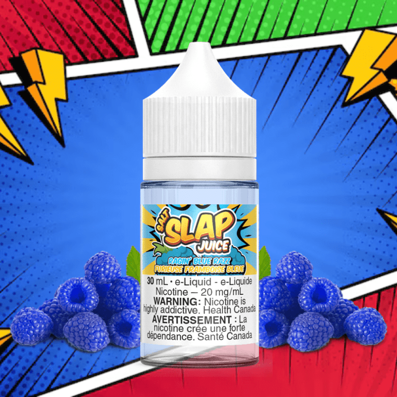 ragin blue razz salt by slap juice vapexcape vape and bong shop regina saskatchewan 31294094999615