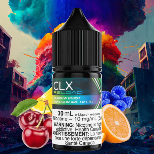 rainbow burst salt by clx reload e liquid vapexcape vape and bong shop regina saskatchewan 31406974959679