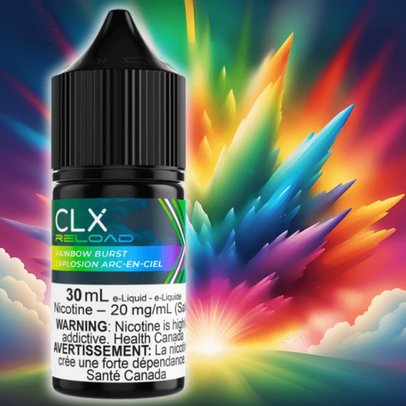 rainbow burst salt by clx reload e liquid vapexcape vape and bong shop regina saskatchewan 31943503577151