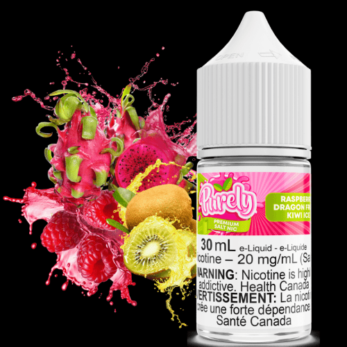 Raspberry Dragon Fruit Kiwi Ice Salt Nic by Purely E-Liquid 30ml / 12mg Vapexcape Vape and Bong Shop Regina Saskatchewan