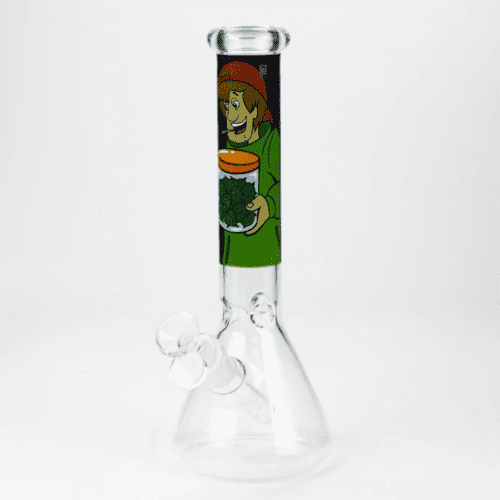 Retro Glass Cartoon Decal Beaker 10" Scooby Vapexcape Vape and Bong Shop Regina Saskatchewan