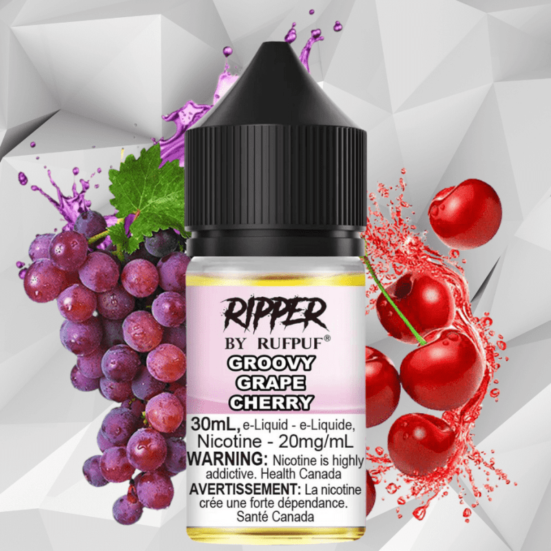 Ripper Rufpuf Salt-Groovy Grape Cherry 30ml / 10mg Vapexcape Vape and Bong Shop Regina Saskatchewan