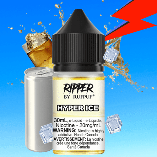 Ripper Rufpuf Salt-Hyper Ice 30ml / 10mg Vapexcape Vape and Bong Shop Regina Saskatchewan