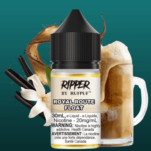 Ripper Rufpuf Salt-Royal Route Float 30ml / 10mg Vapexcape Vape and Bong Shop Regina Saskatchewan