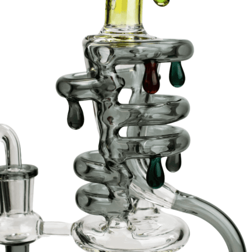 Soul Glass 2-in-1 Inline Recycler 9.5" Grey Vapexcape Vape and Bong Shop Regina Saskatchewan