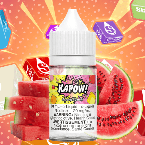 squares salt by kapow e liquid vapexcape vape and bong shop regina saskatchewan 31257153175615