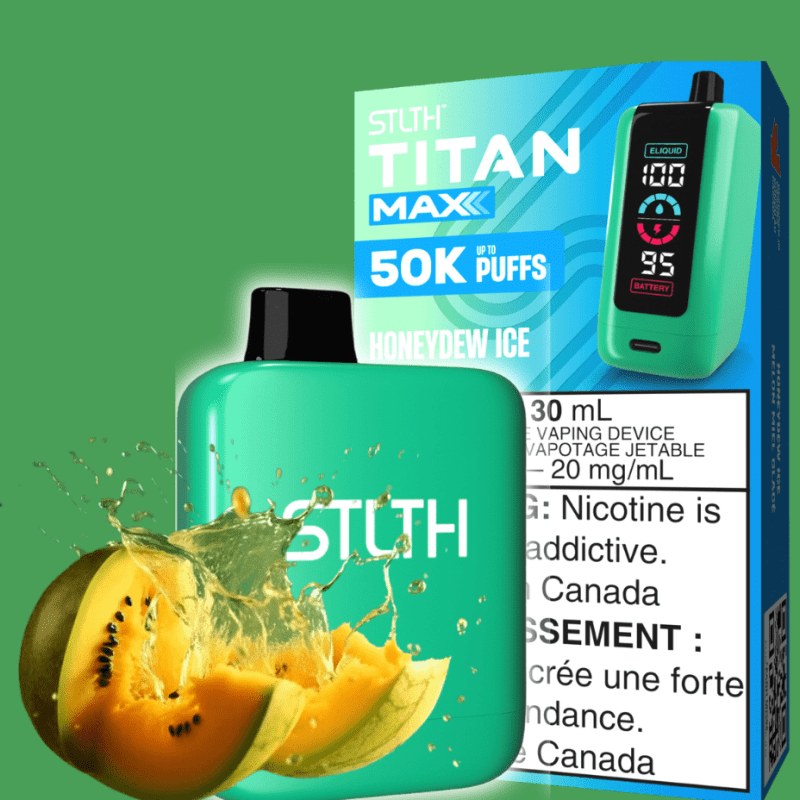 stlth titan max 50k disposable vape honeydew ice 50000 puffs vapexcape vape and bong shop regina saskatchewan 32659099385919