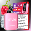 STLTH Titan Max 50k Disposable Vape-Razz Currant Ice 50000 Puffs Vapexcape Vape and Bong Shop Regina Saskatchewan