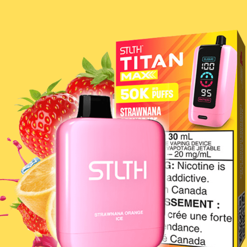 stlth titan max 50k disposable vape strawnana orange ice 50000 puffs vapexcape vape and bong shop regina saskatchewan 32653219332159