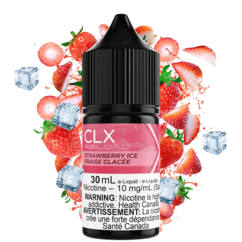 Strawberry Ice Salt by CLX Reload E-Liquid 30ml / 10mg Vapexcape Vape and Bong Shop Regina Saskatchewan