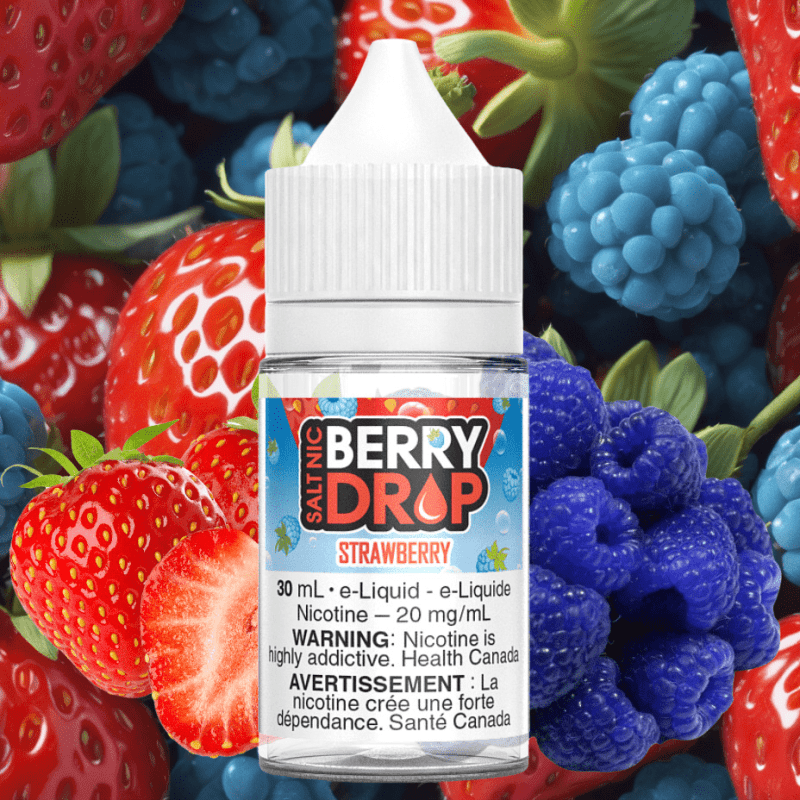 strawberry salt by berry drop e liquid vapexcape vape and bong shop regina saskatchewan 31257184993343