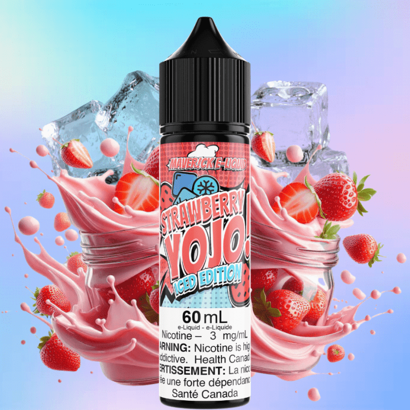 strawberry yojo iced by maverick e liquid vapexcape vape and bong shop regina saskatchewan 31490539094079