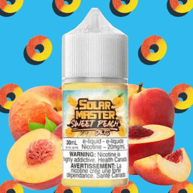 sweet peach salt by solar master e liquid vapexcape vape and bong shop regina saskatchewan 31257184763967