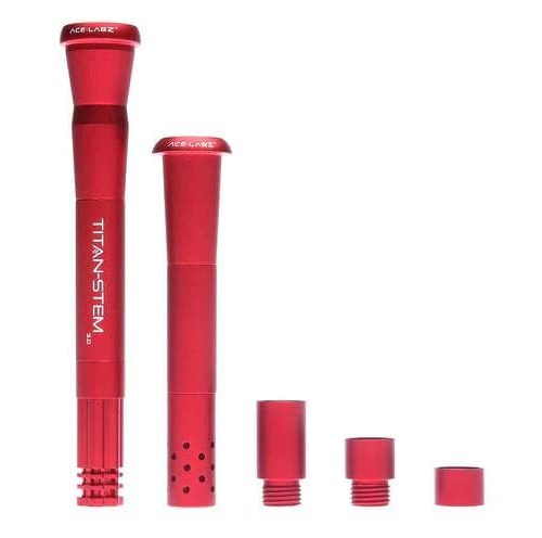 Titan-Stem 3.0 Adjustable Downstem by Ace Labz Red Vapexcape Vape and Bong Shop Regina Saskatchewan