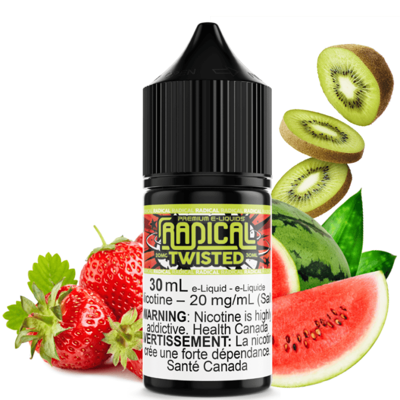 Twisted Salt Nic by Radical E-liquid 30ml / 12mg Vapexcape Vape and Bong Shop Regina Saskatchewan