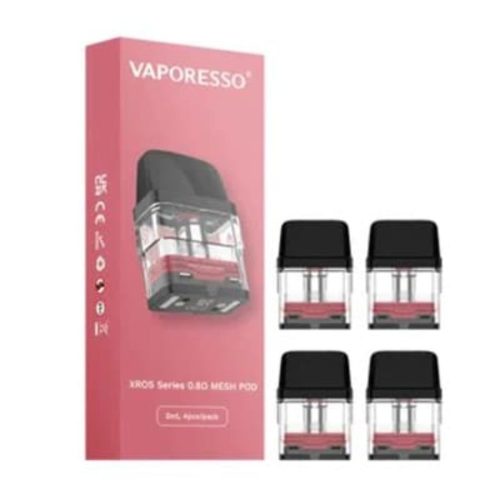 Vaporesso XROS Series Replacement Pods-4pk 0.8ohm (Red) Vapexcape Vape and Bong Shop Regina Saskatchewan