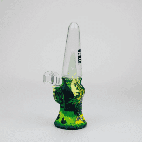 WENEED Silicone Graffiti Dab Rig w/perc-10" Green Vapexcape Vape and Bong Shop Regina Saskatchewan