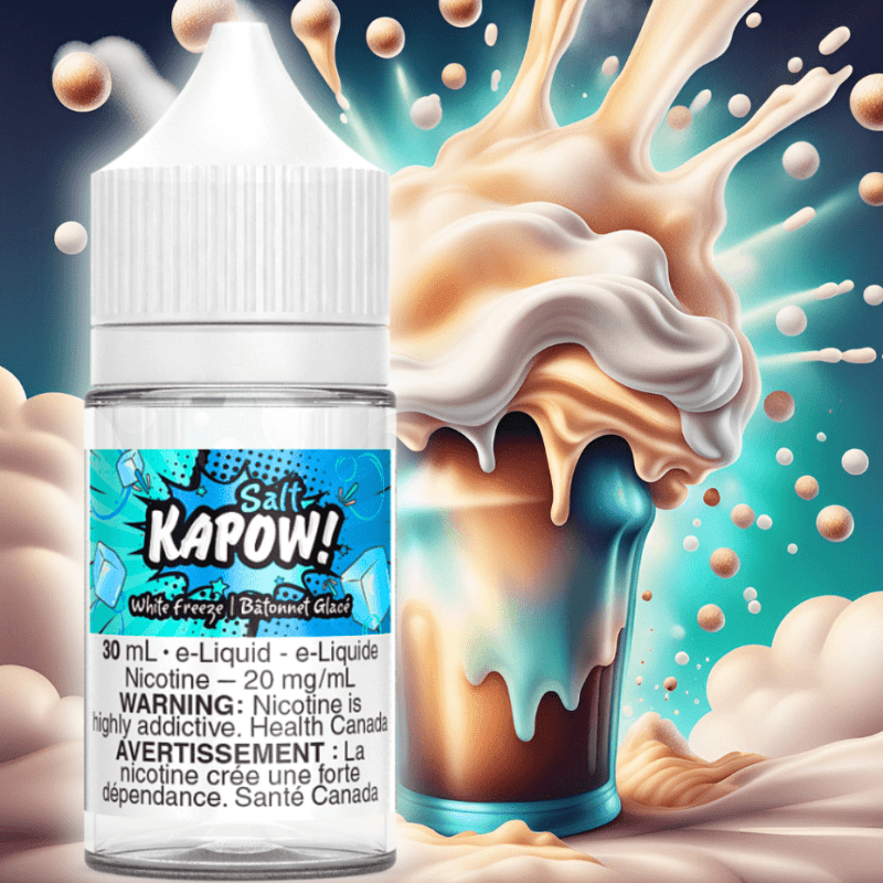 white freeze salt by kapow e liquid vapexcape vape and bong shop regina saskatchewan 31943505674303