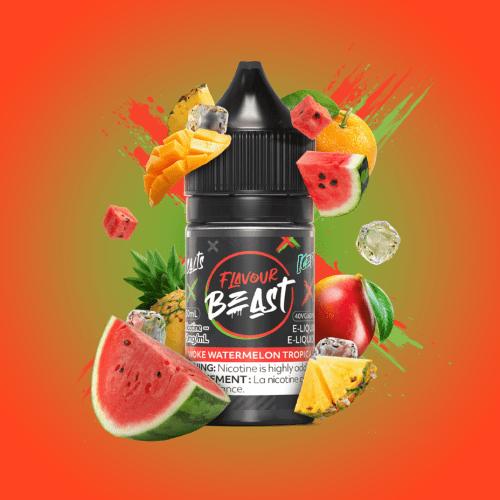 Woke Watermelon Tropica Salts by Flavour Beast E-Liquid 30ml / 20mg Vapexcape Vape and Bong Shop Regina Saskatchewan